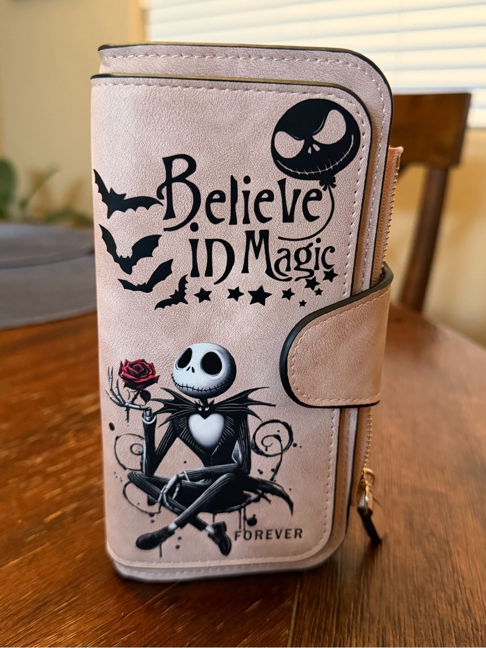 Jack Skellington “Believe in Magic Forever” Nightmare Before Christmas Wallet